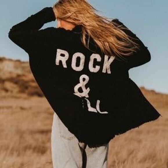 Elan Women’s Distressed Frayed Fringed Rock & Roll Jacket - Picture 5 of 5